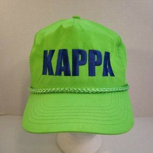 Vintage Cameo Lime Green KAPPA Snapback Adjustable Hat